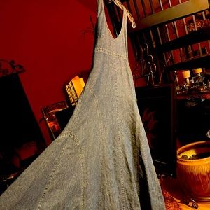 Calvin Klein Halter Dress/Denim